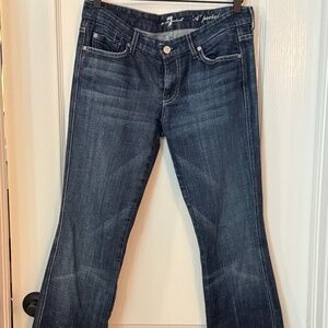 7 for All Mankind Low Rise Flare Denim Jeans